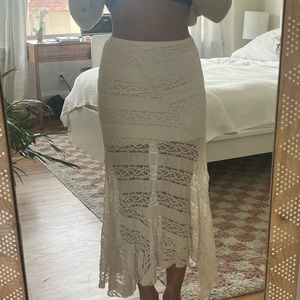 Lace Bershka Midi Skirt